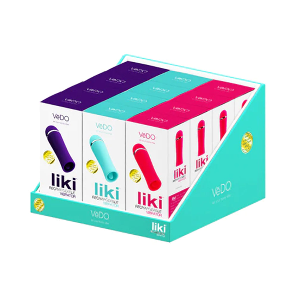 VEDO - LIKI RECHARGEABLE FLICKER VIBE 12-PIECE DISPLAY