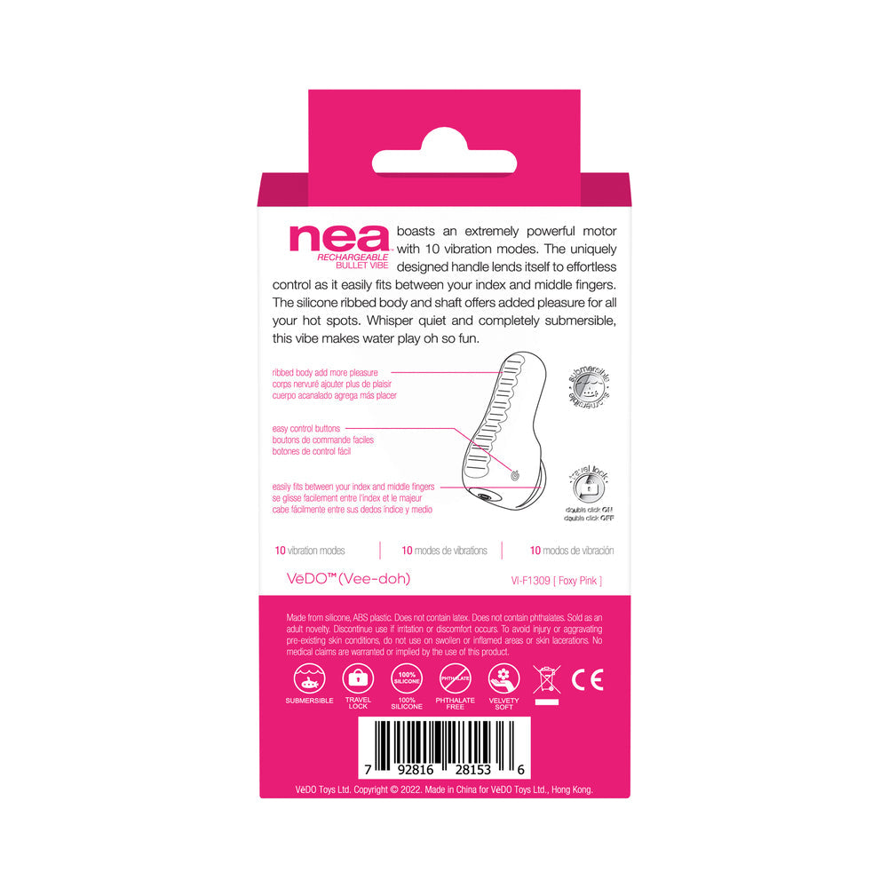 VEDO - NEA VIBRADOR DE DEDO RECARGABLE ROSA FOXY