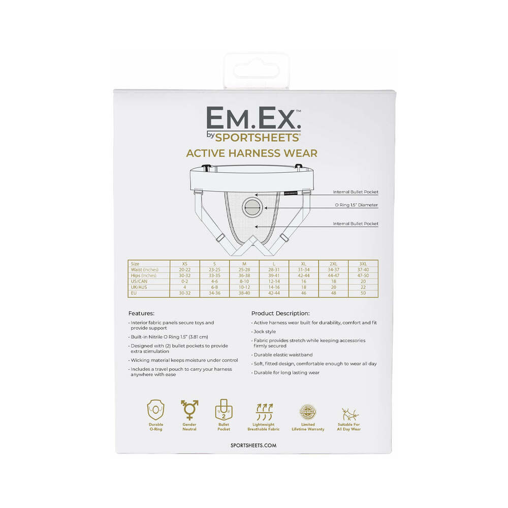 SPORTSHEETS EM.EX. FIT HARNESS JOCK KNIT ADJUSTABLE XL-3XL