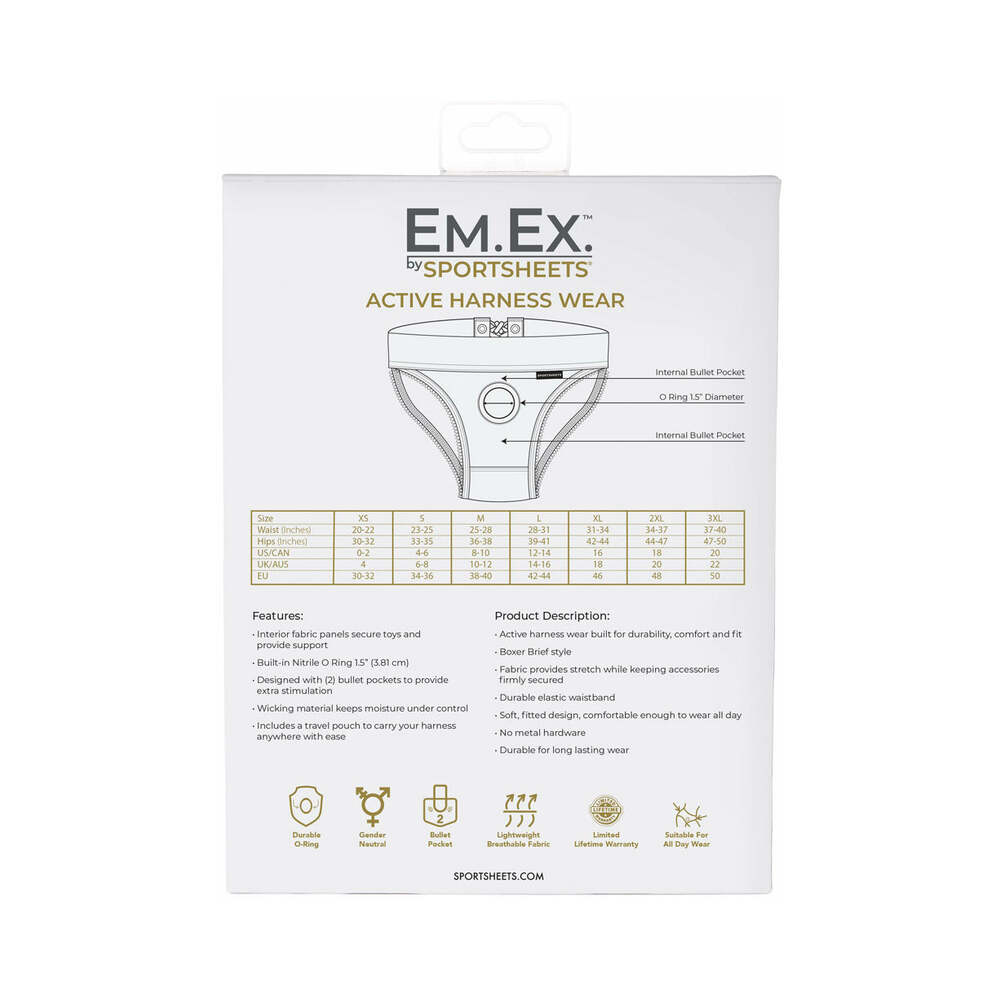 SPORTSHEETS - EM.EX. FIT HARNESS PATENT CORSET 2XL