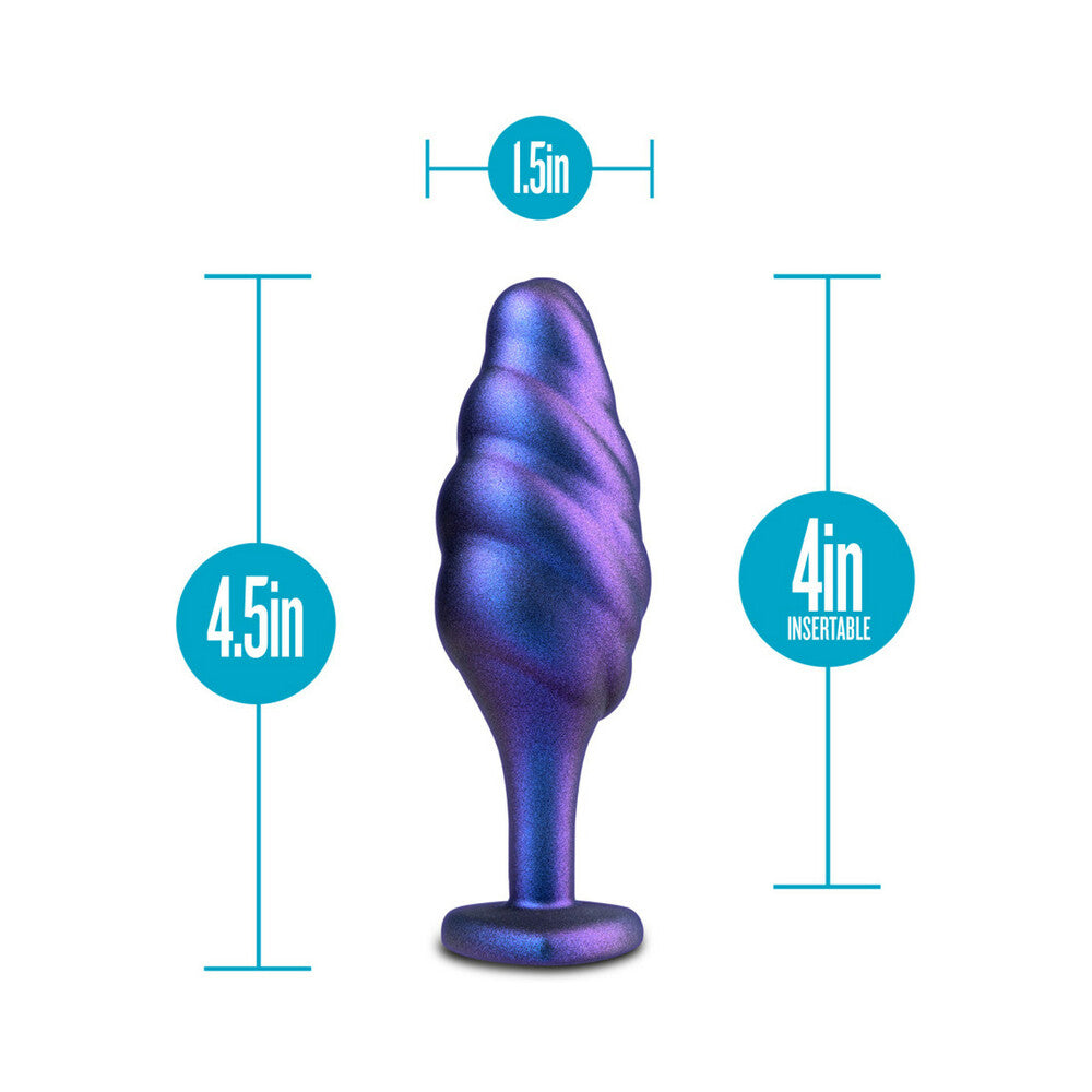 BLUSH - ANAL ADVENTURES MATRIX SILICONE BUMPED BLING PLUG SAPPHIRE