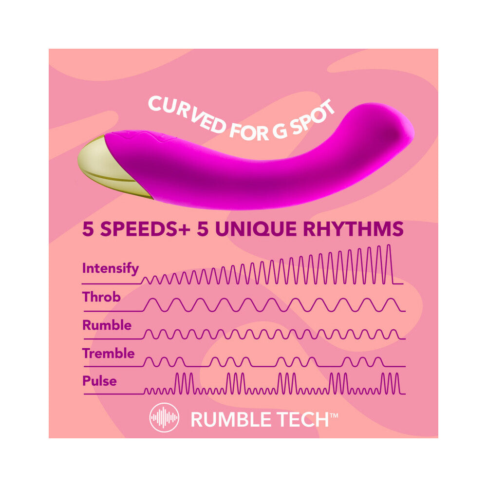 BLUSH - ARIA BANGIN'' AF RECHARGEABLE SILICONE G-SPOT VIBRATOR PURPLE