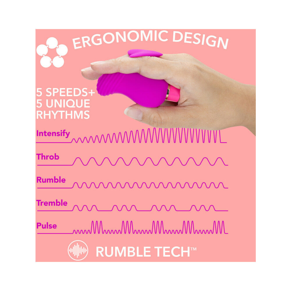 BLUSH - MINIVIBRADOR DE SILICONA RECARGABLE ARIA EROTIC AF PLUM