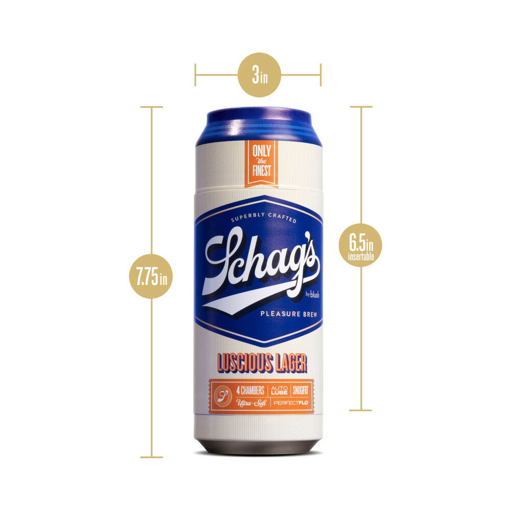 BLUSH - SCHAG''S LUSCIOUS LAGER SELF-LUBRICATING STROKER FROSTED