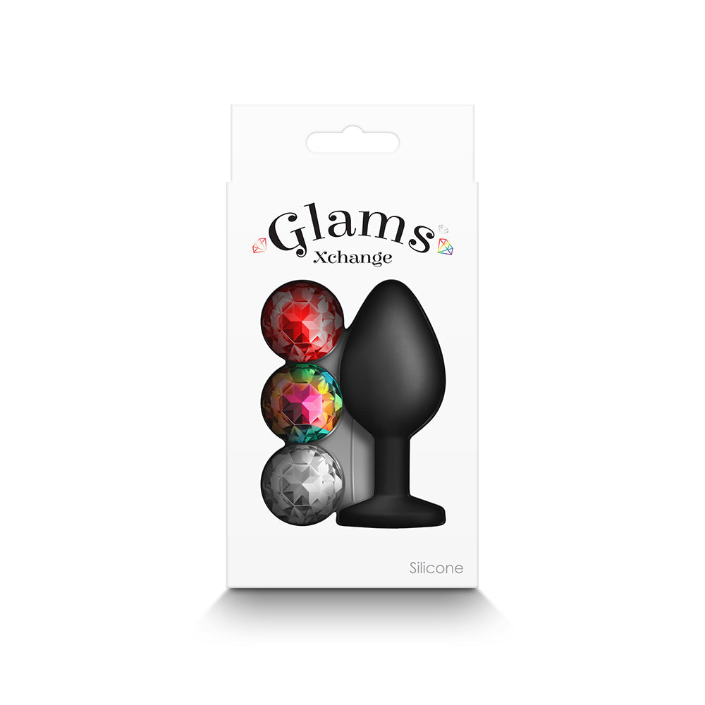 NS NOVELTIES - GLAMS XCHANGE ROUND ANAL PLUG MEDIUM