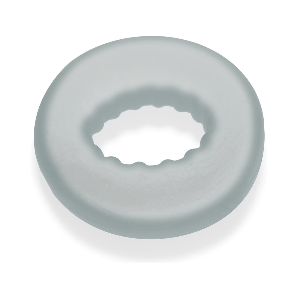 OXBALLS - ANILLO PARA PENE CON AGARRE DE COSTILLA AXIS HIELO TRANSPARENTE