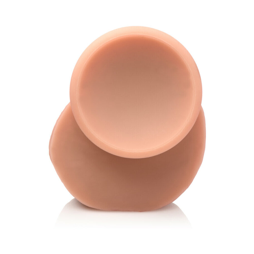 CURVE NOVELTIES - CURVE TOYS JOCK DUAL DENSITY 7 IN. SILICONE DILDO WITH BALLS & SUCTION CUP LIGHT