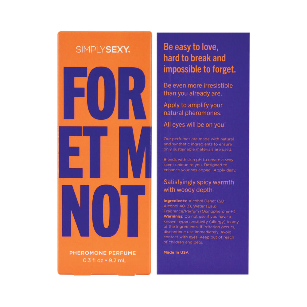 CLASSIC BRANDS - SIMPLY SEXY FORGET ME NOT PHEROMONE INFUSED PERFUME 0.3 OZ.