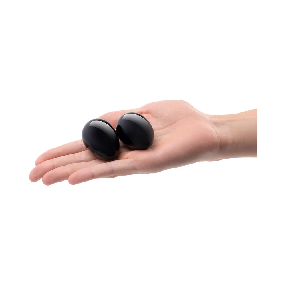 LE WAND - CRYSTAL YONI EGGS BLACK OBSIDIAN
