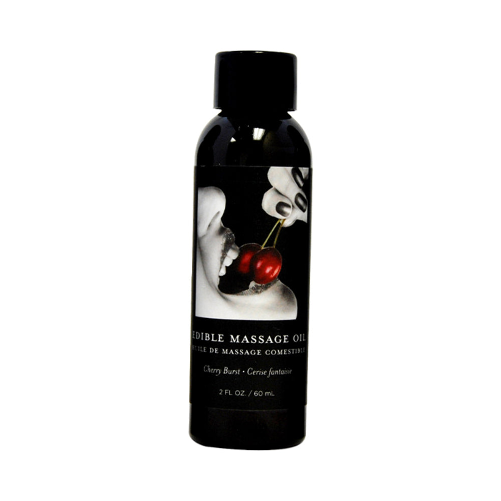 LOCIÓN DE MASAJE COMESTIBLE DE CEREZA EARTHLY BODY 2 OZ.