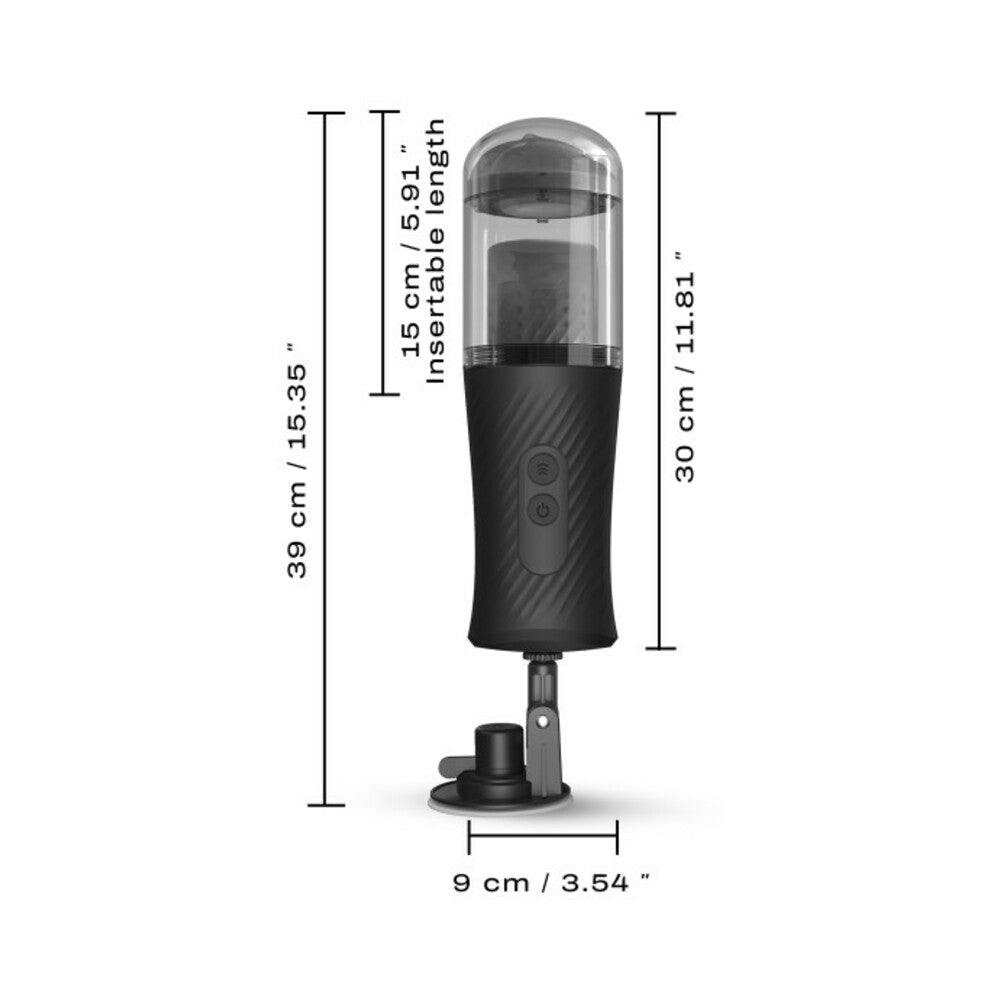 DORCEL THRUST BLOW RECHARGEABLE THRUSTING VAGINAL MASTURBATOR WITH REMOVEABLE SUCTION CUP