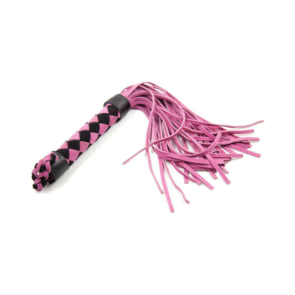 PLE''SUR 15.5 IN. LEATHER FLOGGER PINK
