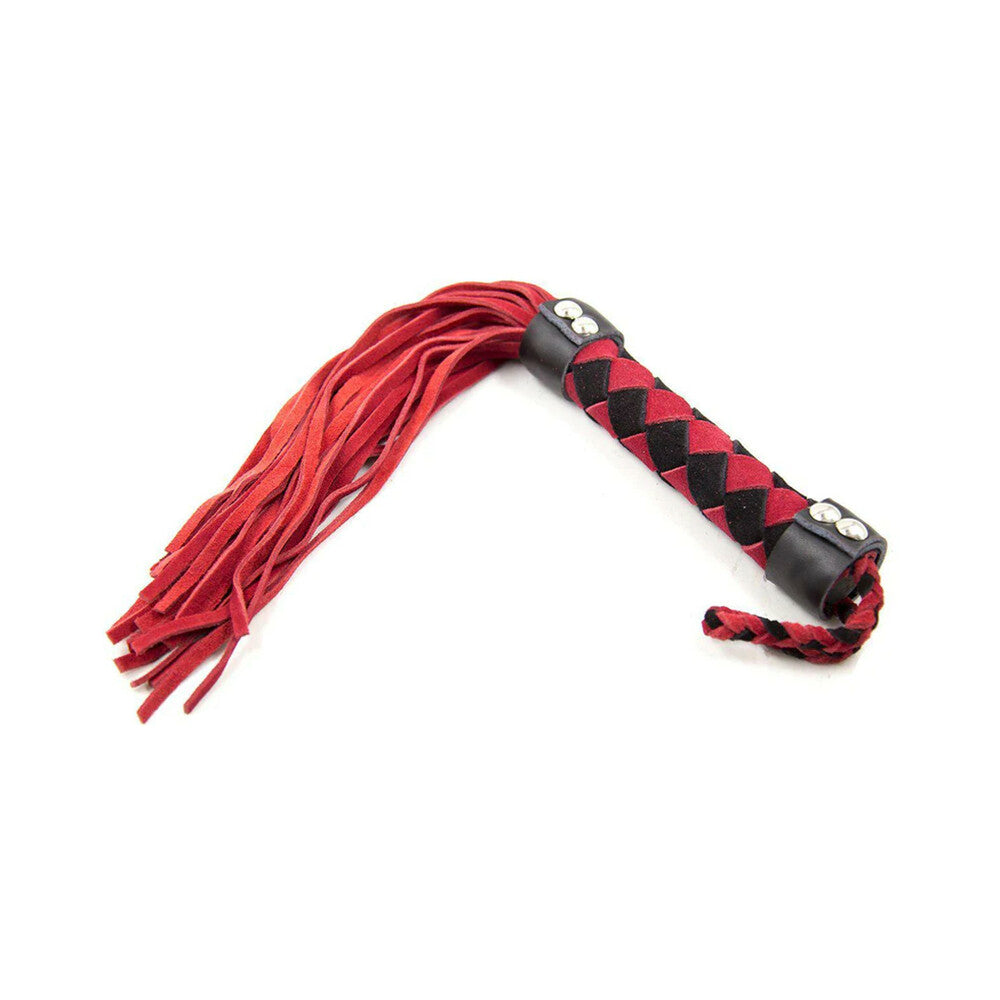 PLE''SUR 15.5 IN. LEATHER FLOGGER RED