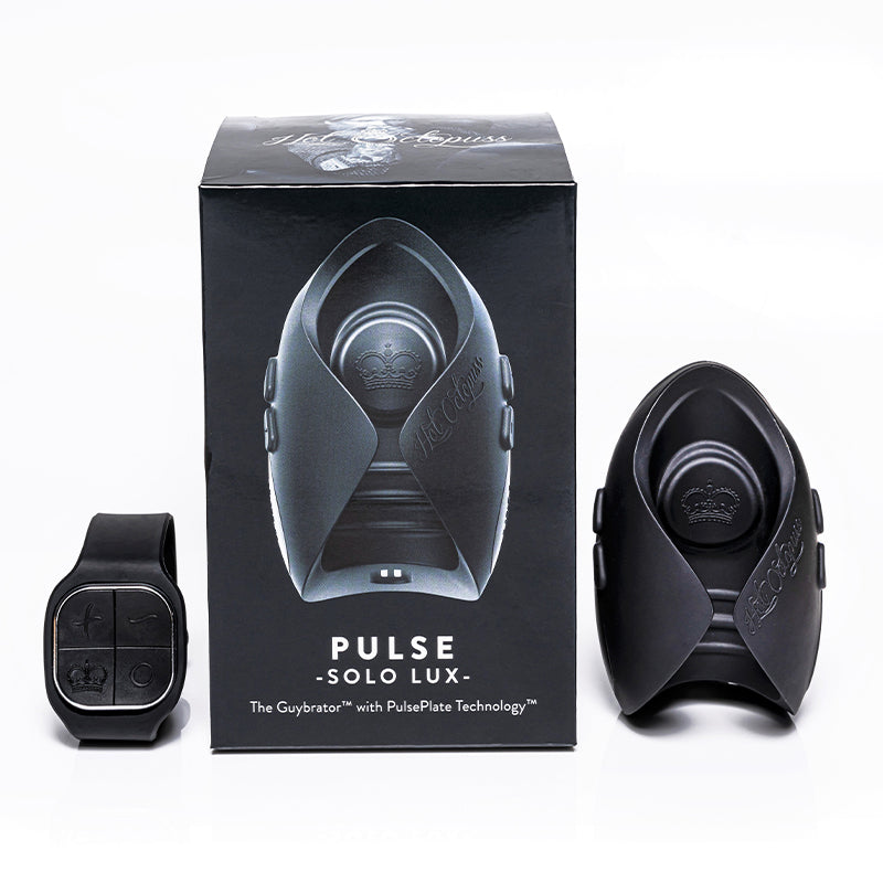 HOT OCTOPUSS - MASTURBADOR VIBRADOR RECARGABLE CON MANDO A DISTANCIA PULSE SOLO LUX NEGRO
