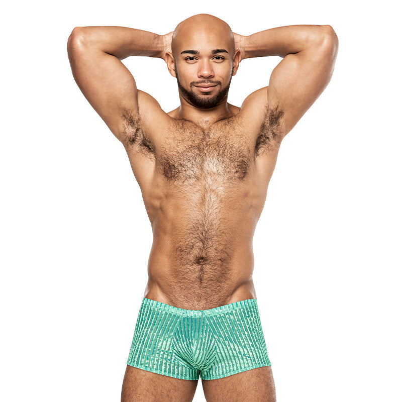 MALE POWER - CARIBBEAN CRUSH MINI SHORT MINT XL
