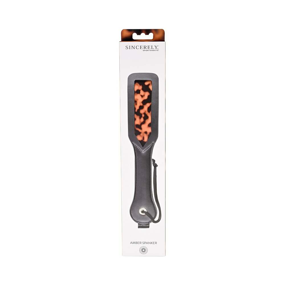SPORTSHEETS - SINCERELY, SPORTSHEETS AMBER LAYERED SPANKER TORTOISESHELL