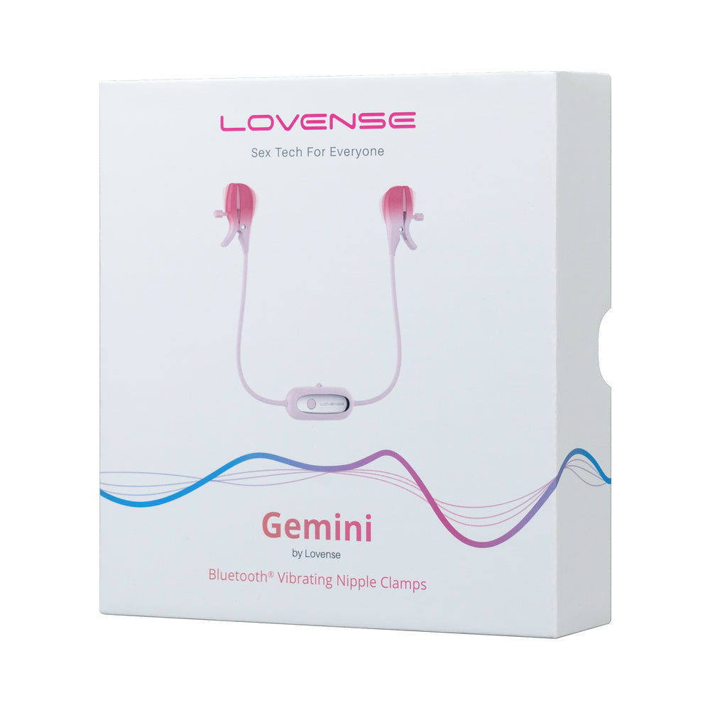LOVENSE GEMINI BLUETOOTH RECHARGEABLE VIBRATING NIPPLE CLAMPS