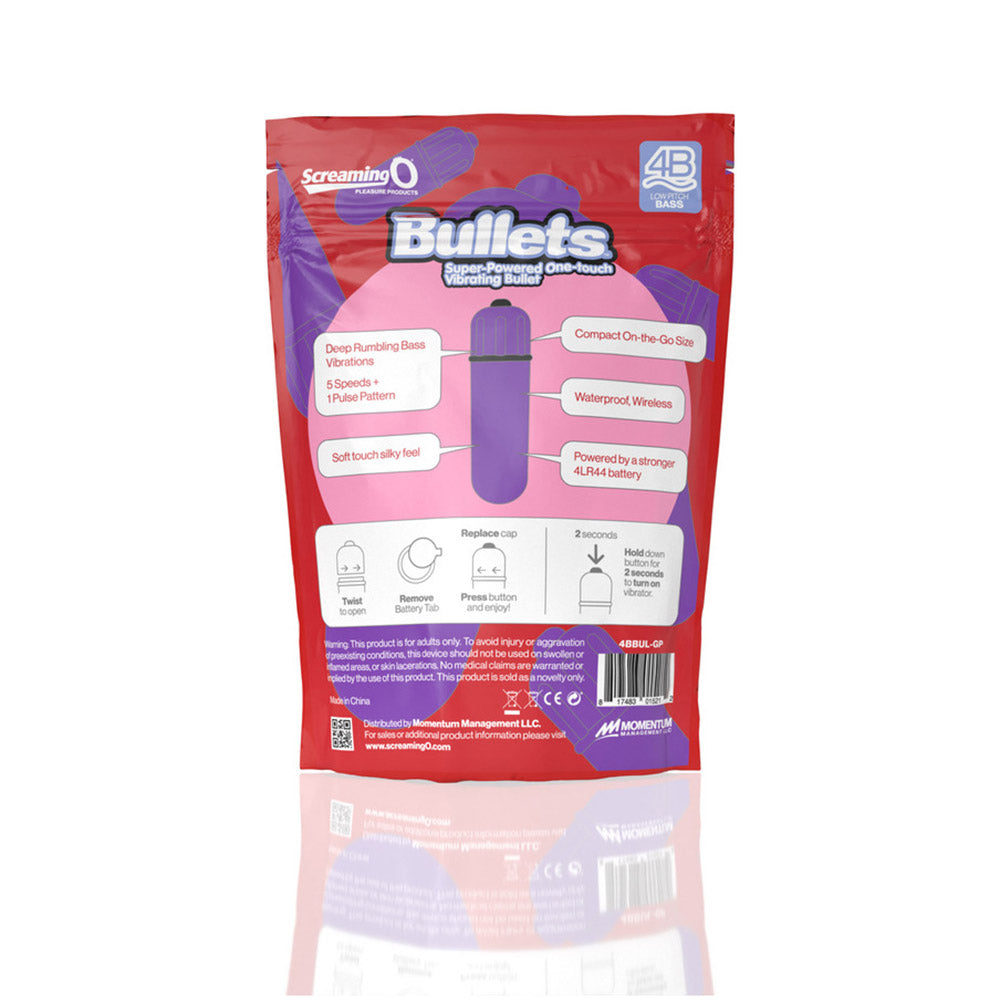 SCREAMING O - 4B BULLET VIBRATOR GRAPE