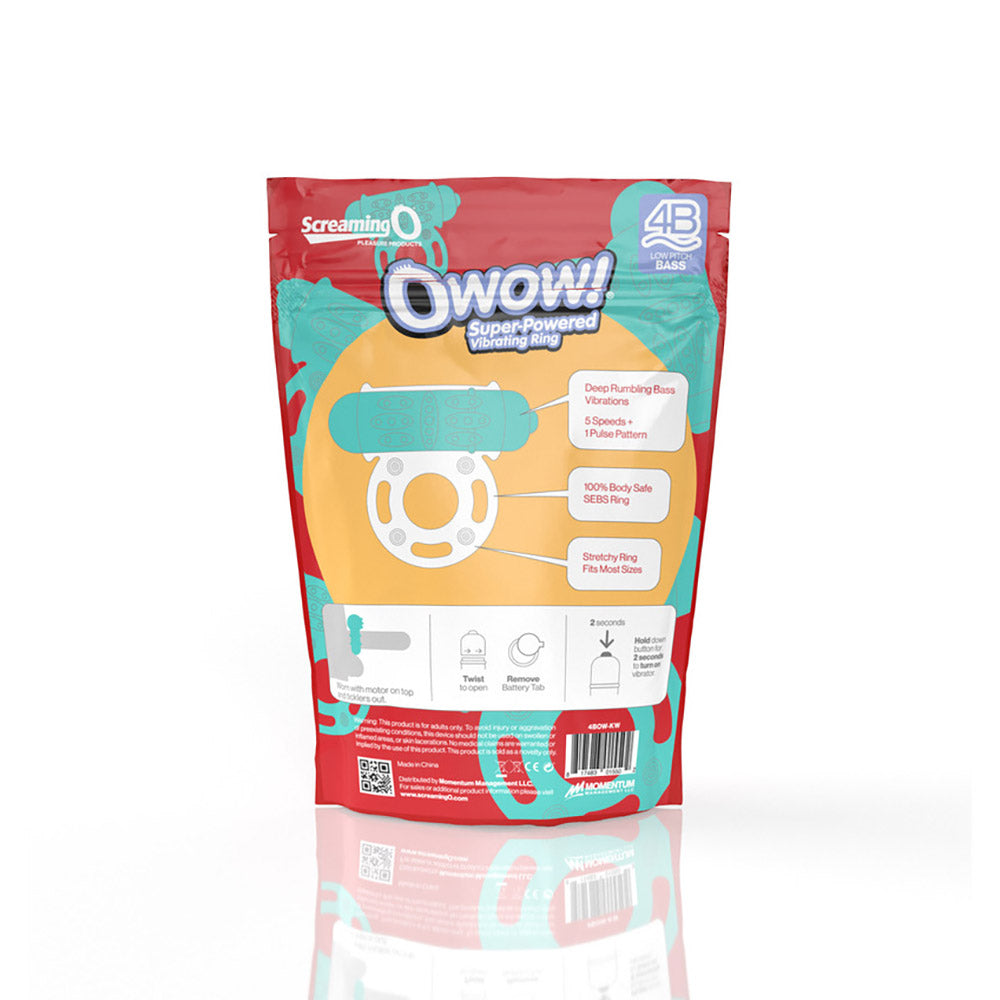 SCREAMING O - 4B OWOW VIBRATING COCKRING KIWI