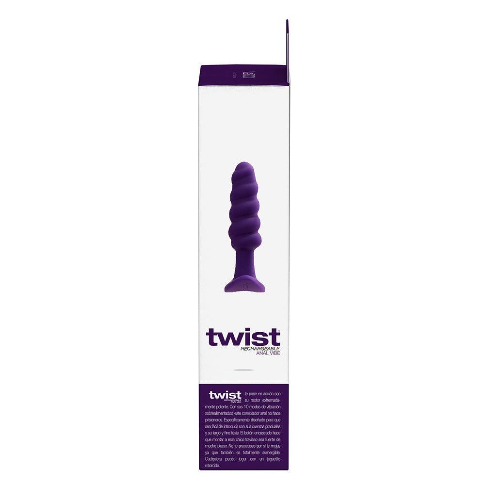 VEDO - TWIST RECHARGEABLE SILICONE VIBRATING ANAL PLUG