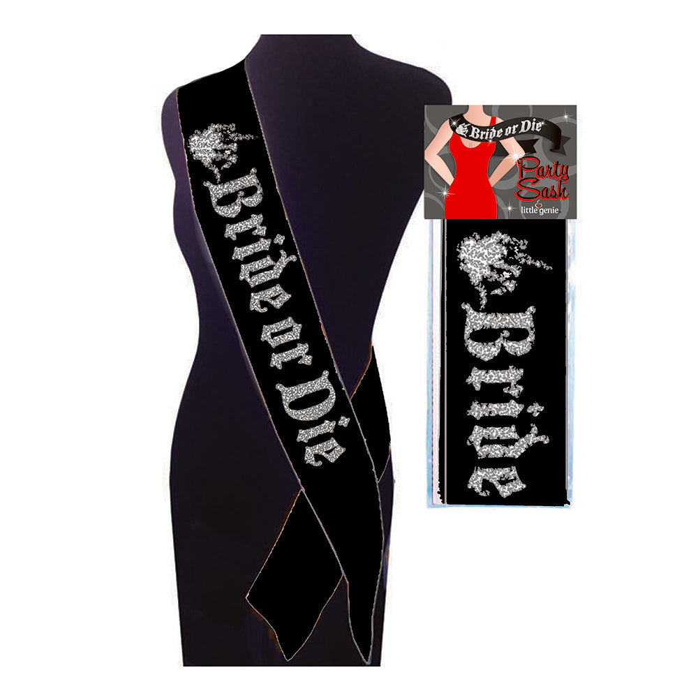 LITTLE GENIE - BRIDE OR DIE PARTY SASH