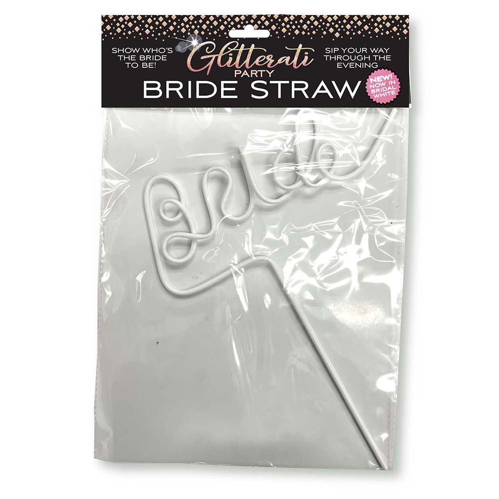 GLITTERATI PARTY BRIDE STRAW WHITE