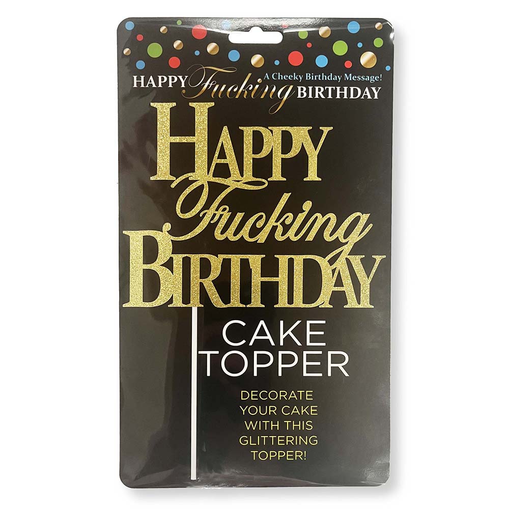 LITTLE GENIE - HAPPY FUCKING BIRTHDAY CAKE TOPPER