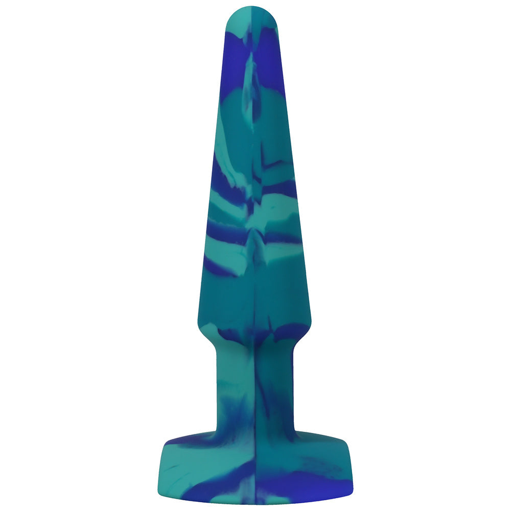 DOC JOHNSON - A-PLAY GROOVY TAPÓN ANAL DE SILICONA DE 5 PULGADAS COLOR OCÉANO