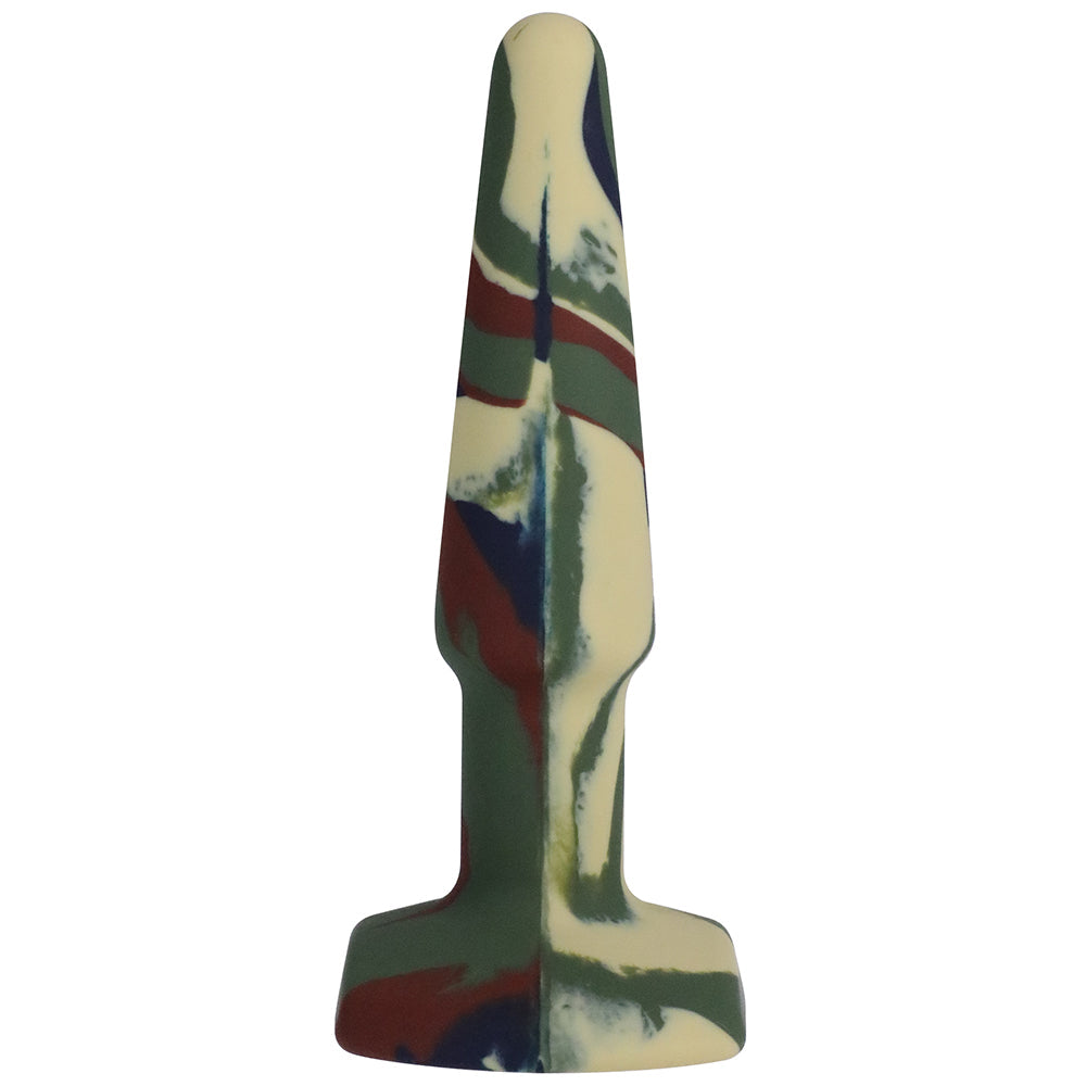 A-PLAY GROOVY 4 IN. SILICONE ANAL PLUG CAMOUFLAGE