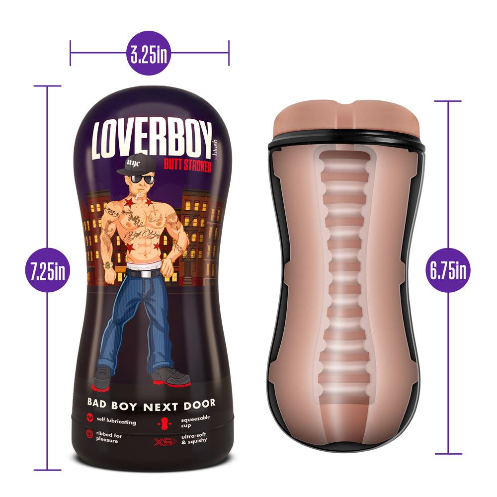 BLUSH - LOVERBOY BAD BOY NEXT DOOR SELF-LUBRICATING ANAL STROKER BEIGE