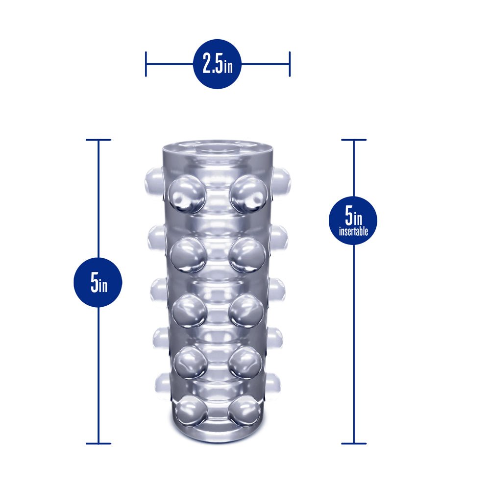 BLUSH - RIZE! SWICH GLOW IN THE DARK SELF-LUBRICATING STROKER CLEAR