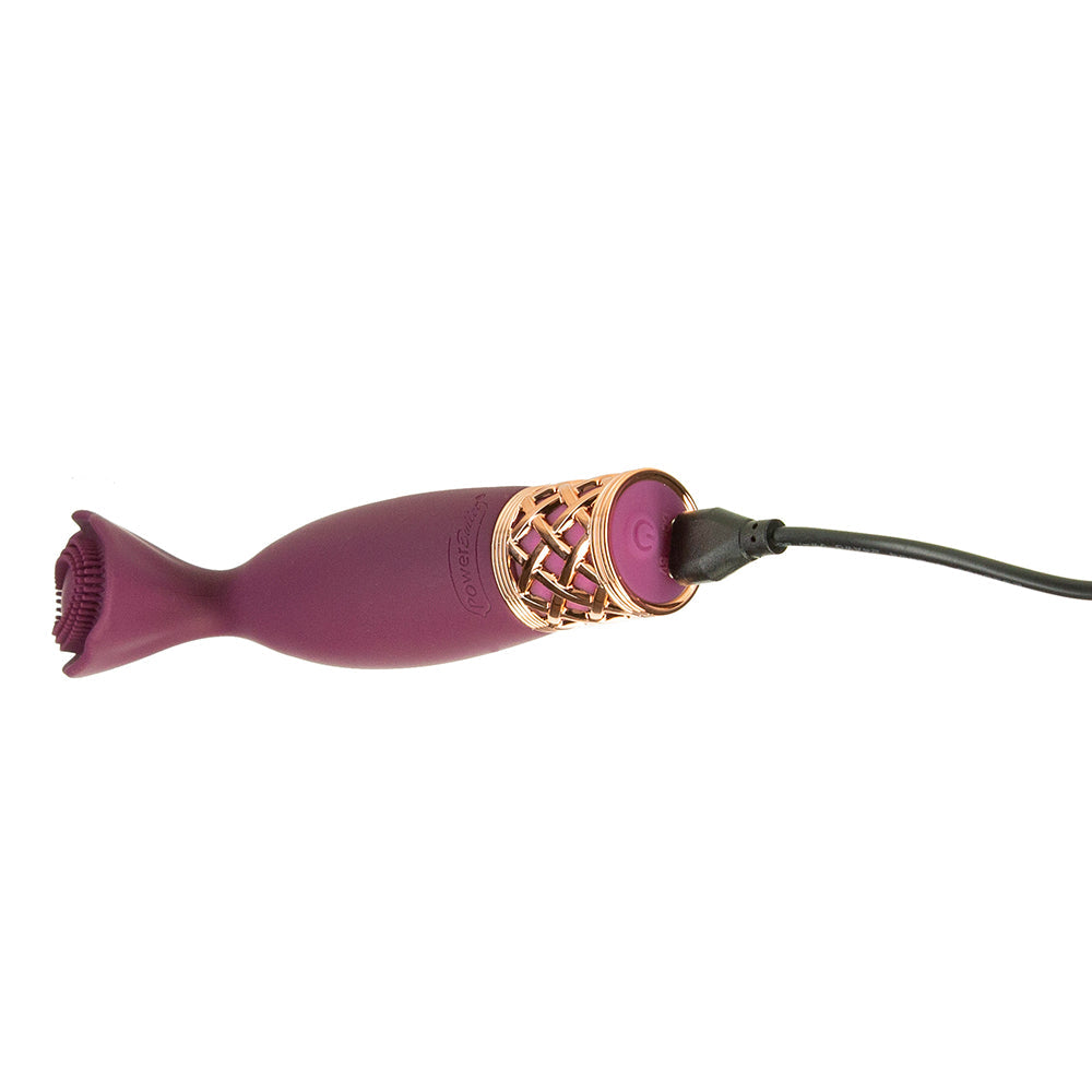 BMS - PILLOW TALK SECRETS PASSION RECHARGEABLE SILICONE CLITORAL VIBRATOR WINE