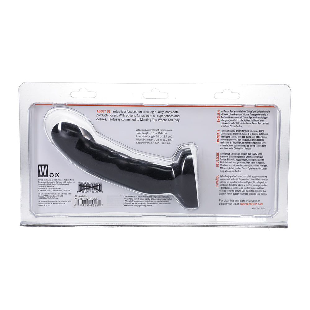 TANTUS - ACUTE 5.5 IN. CURVED DILDO MEDIUM-FIRM NIGHT SKY