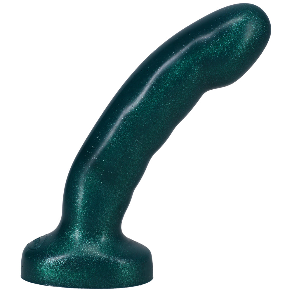 TANTUS ACUTE 5.5 IN. CURVED DILDO MEDIUM-FIRM EMERALD