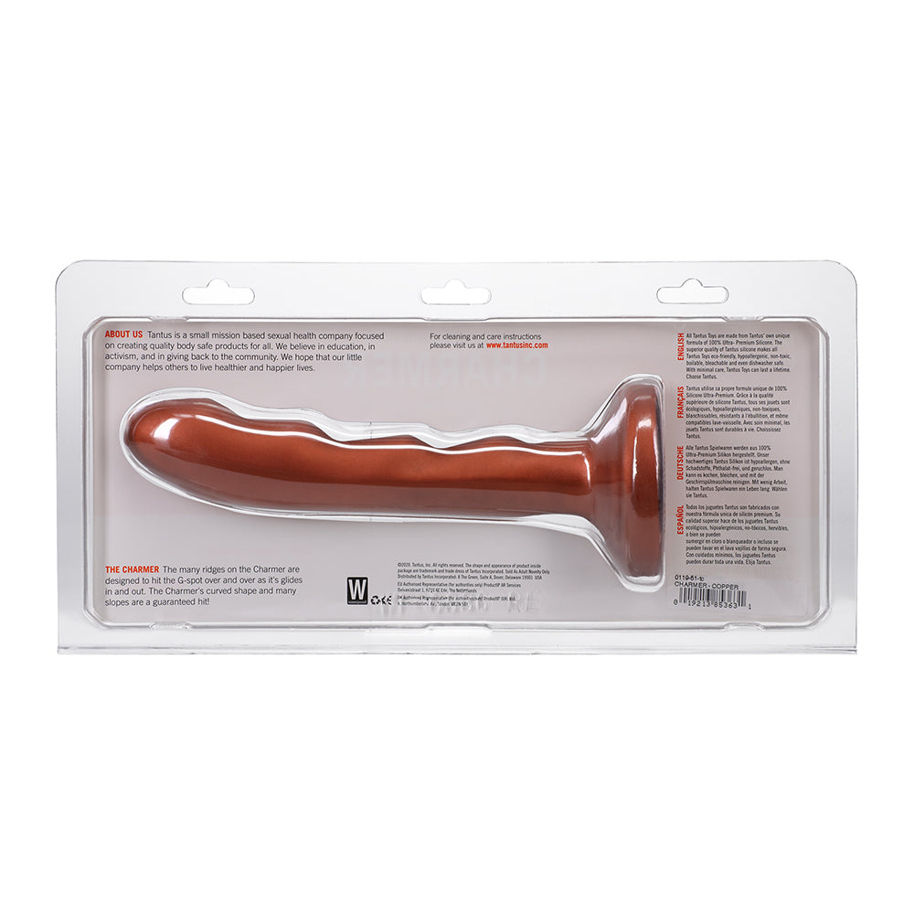 TANTUS CHARMER 8 IN. G-SPOT DILDO FIRM COPPER