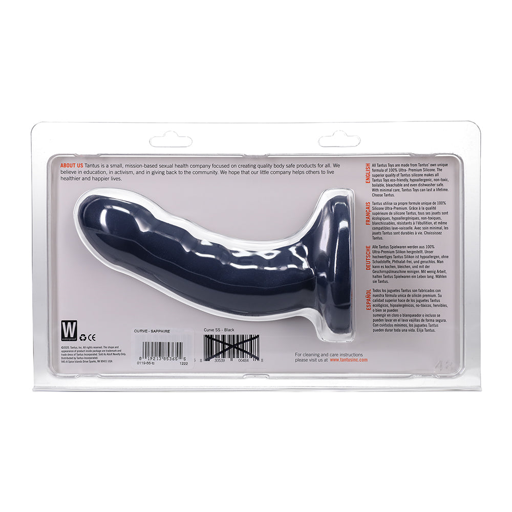 TANTUS - CURVE 6.5 IN. DILDO MEDIUM-FIRM SAPPHIRE