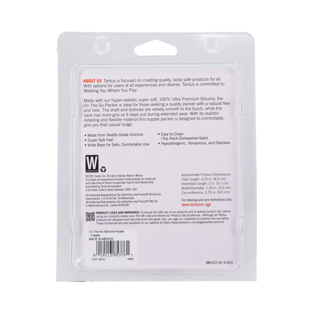 TANTUS ON THE GO SILICONE PACKER SUPER SOFT COPPER