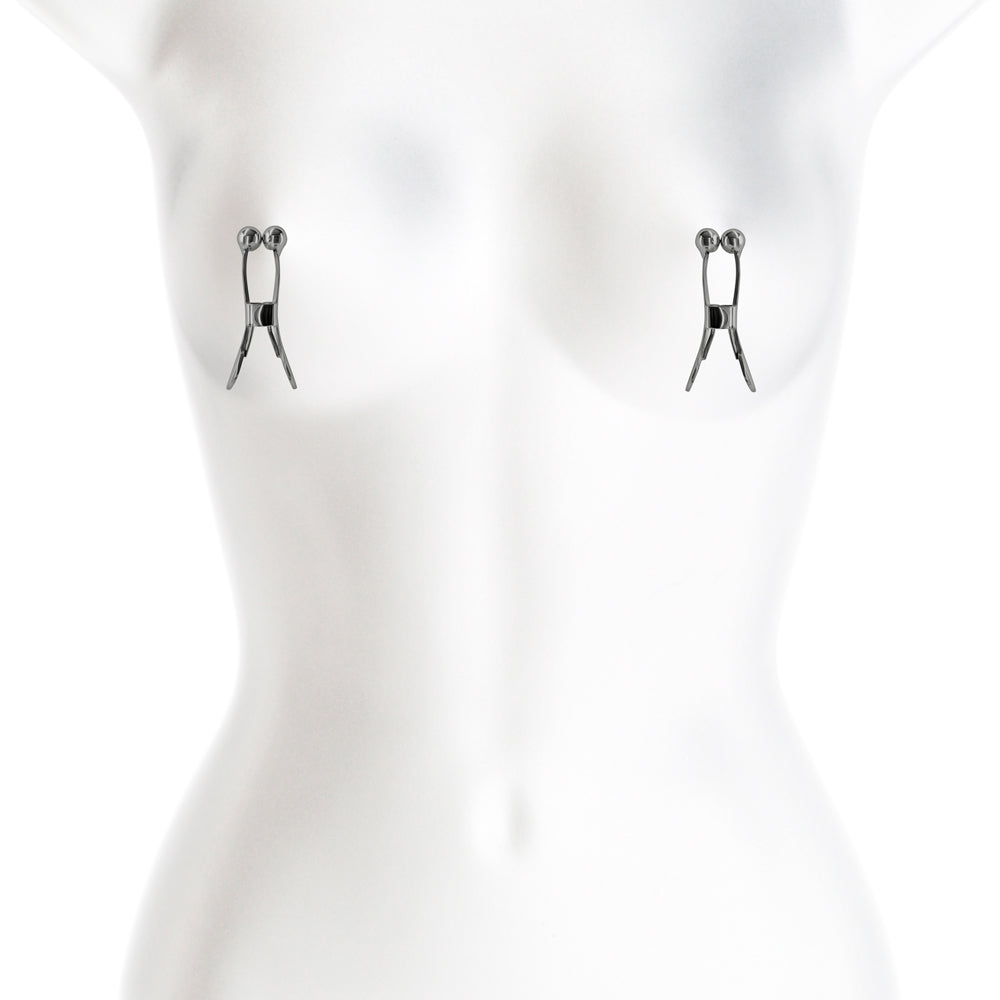 NS NOVELTIES - BOUND NIPPLE CLAMPS C1 GUNMETAL