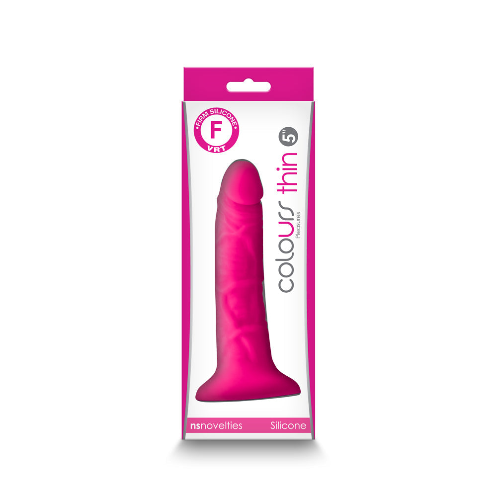 COLOURS PLEASURES THIN 5 IN. DILDO PINK