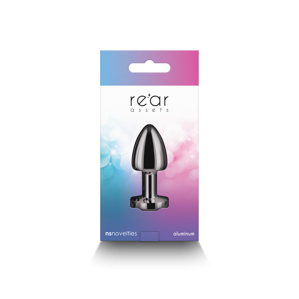 NS NOVELTIES - REAR ASSETS PETITE METAL ANAL PLUG GUNMETAL/RAINBOW