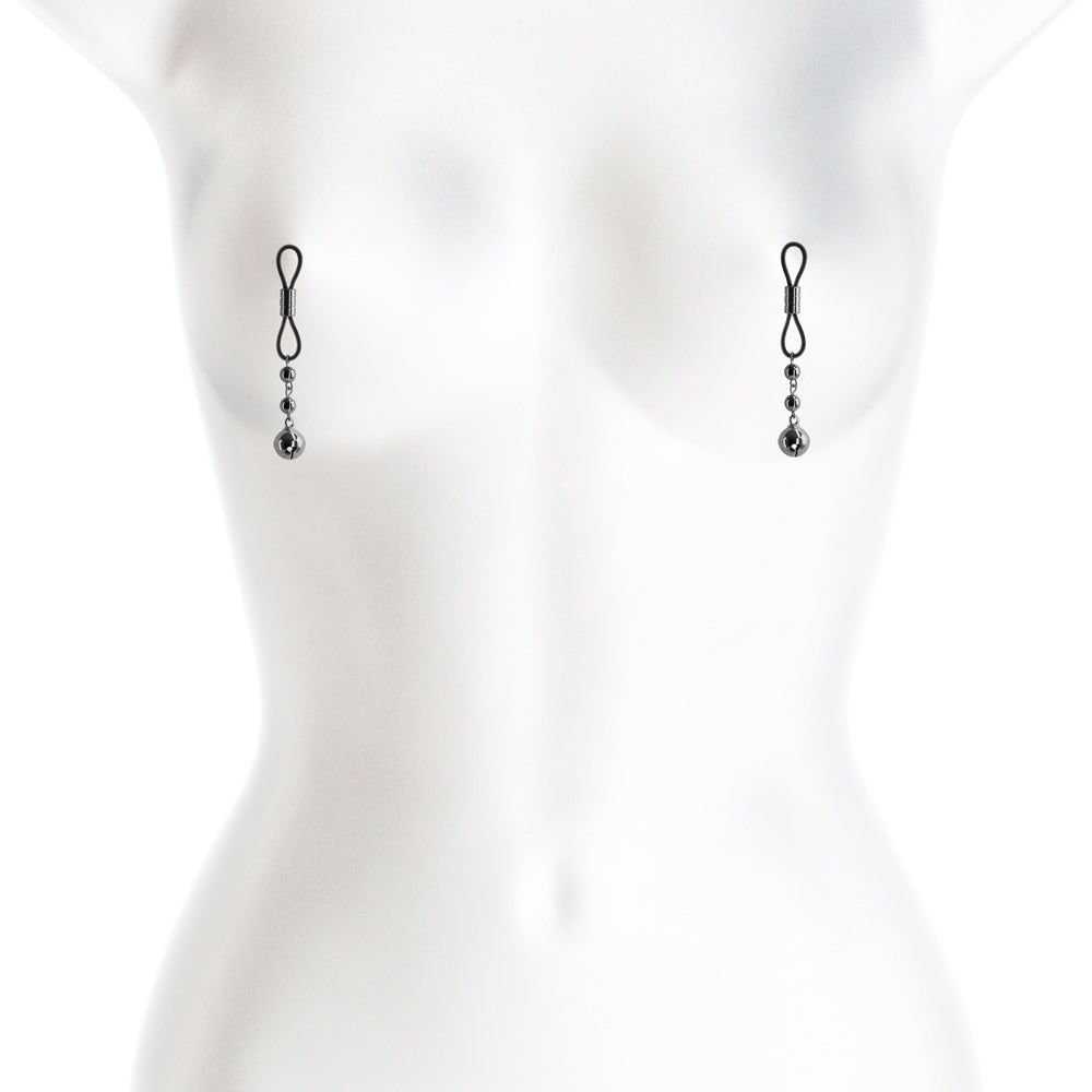 NS NOVELTIES - BOUND NIPPLE CLAMPS D1 GUNMETAL
