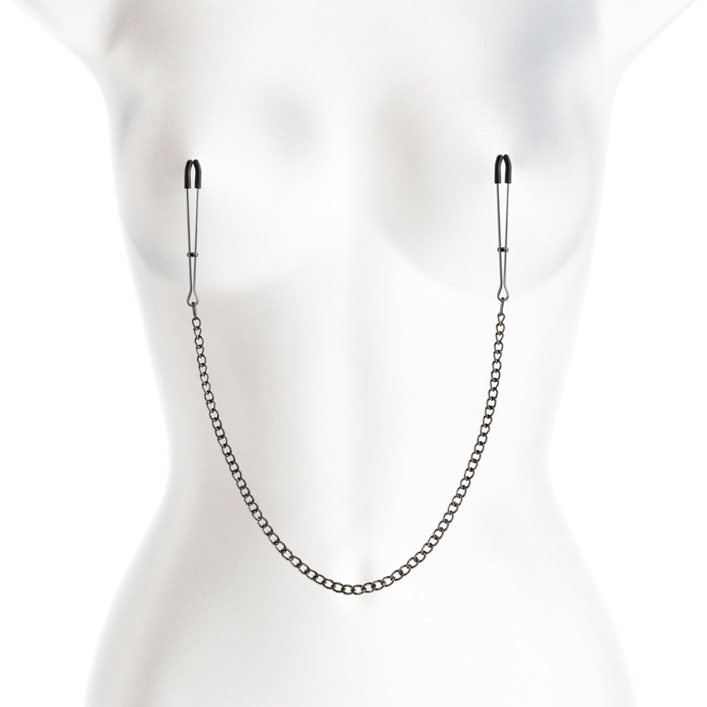 NS NOVELTIES - BOUND NIPPLE CLAMPS DC3 GUNMETAL