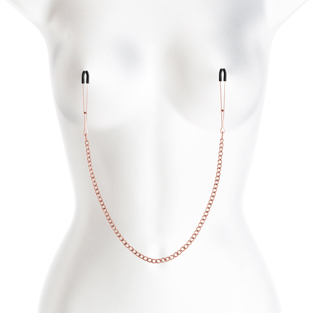 NS NOVELTIES - BOUND NIPPLE CLAMPS DC3 ROSE GOLD