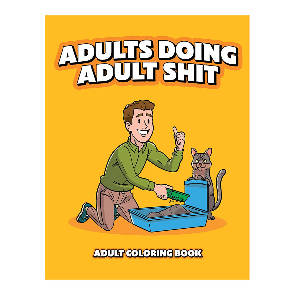 WOOD ROCKET - ADULTS DOING ADULT SHIT COLORING BOOK