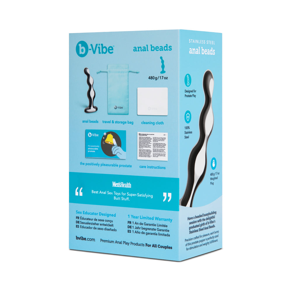 B-VIBE STAINLESS STEEL ANAL BEADS