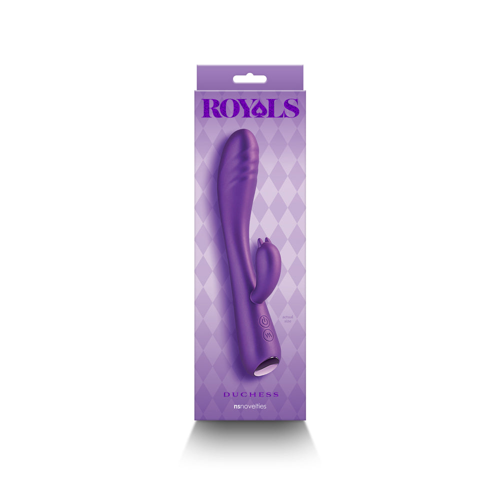 NS NOVELTIES - ROYALS DUCHESS RABBIT VIBRATOR METALLIC PURPLE
