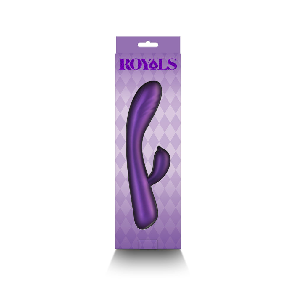 ROYALS DUCHESS RABBIT VIBRATOR METALLIC PURPLE