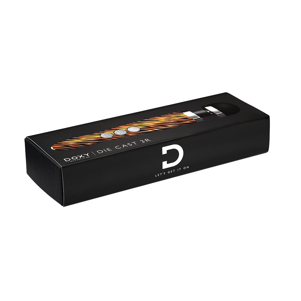 DOXY - VIBRADOR DE VARITA COMPACTO RECARGABLE DE FUNDICIÓN 3R TIGER
