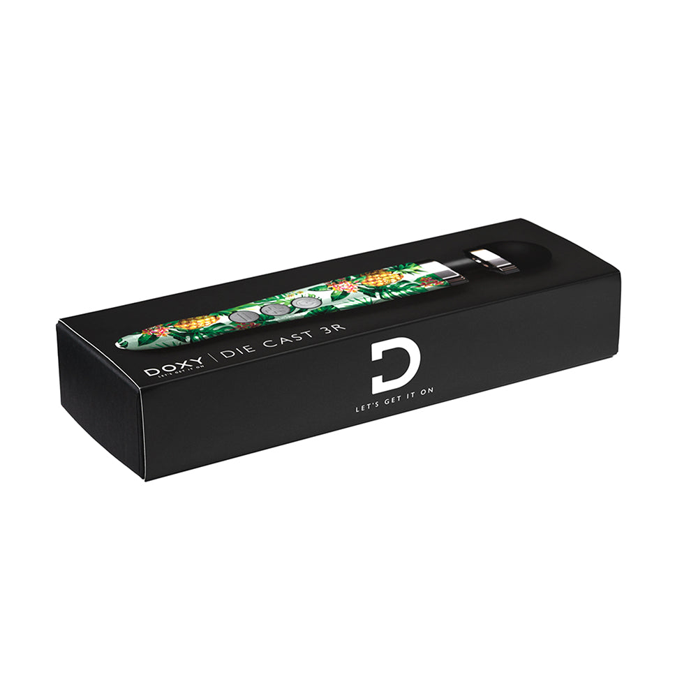 DOXY - VIBRADOR TIPO VARITA COMPACTO RECARGABLE DE FUNDICIÓN 3R PIÑA