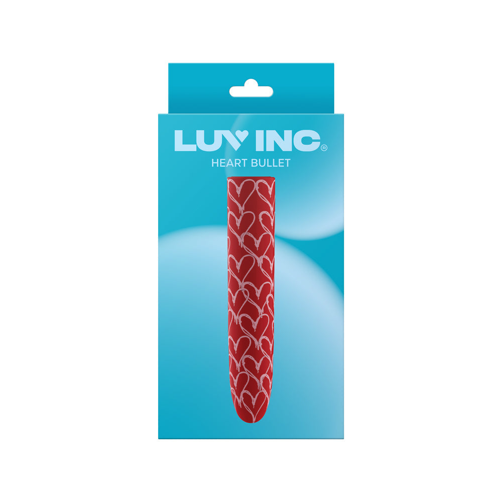 LUV INC. - LUV INC HB82 HEART BULLET VIBRATOR RED